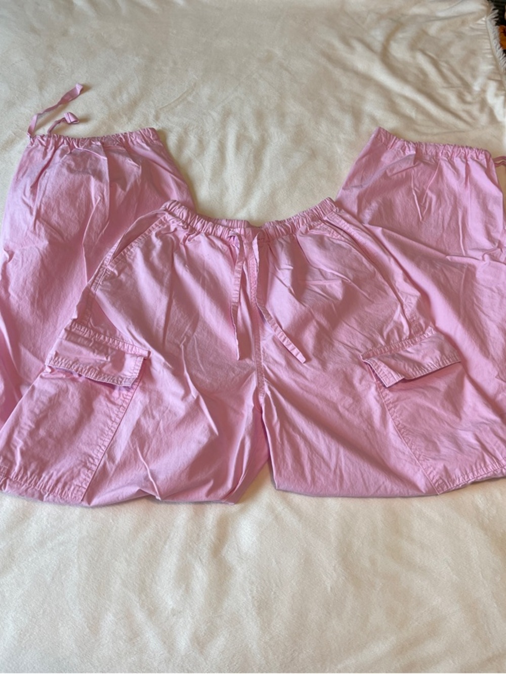 wild fable Pink Elastic Waist Cargo Pants